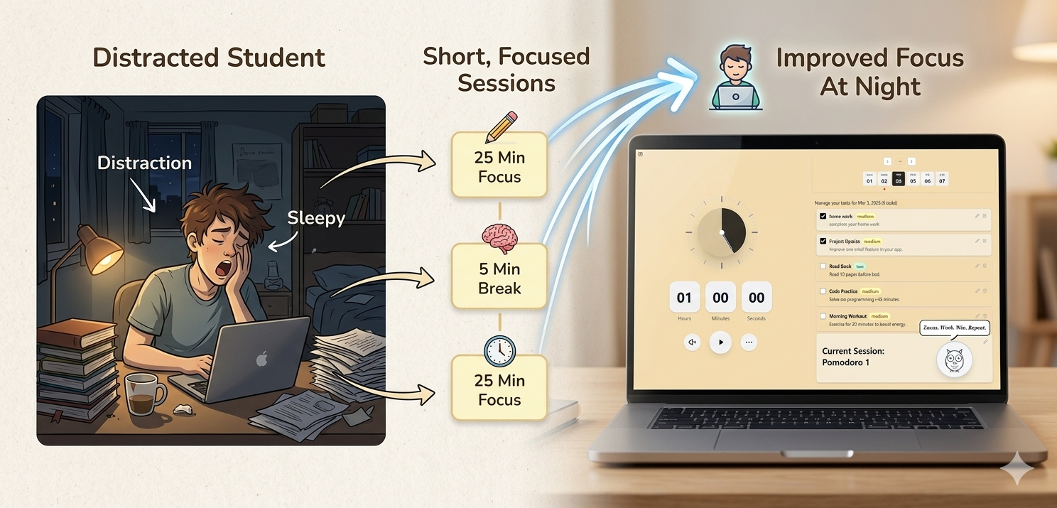 How to Focus on Study at Night Without Feeling Sleepy