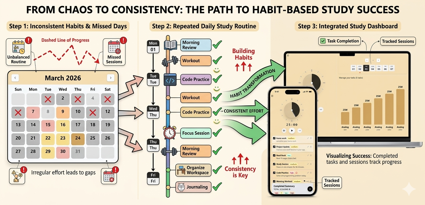 How to Study Consistently Every Day Without Depending on Motivation